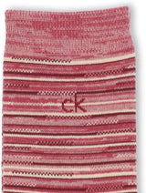 Calvin Klein 02542269 Random Border Middle Length Casual Socks Men's Socks Men Gift 02542269 15. Scarlet 25-27cm, 15. Scarlet, 25.0-27.0 cm