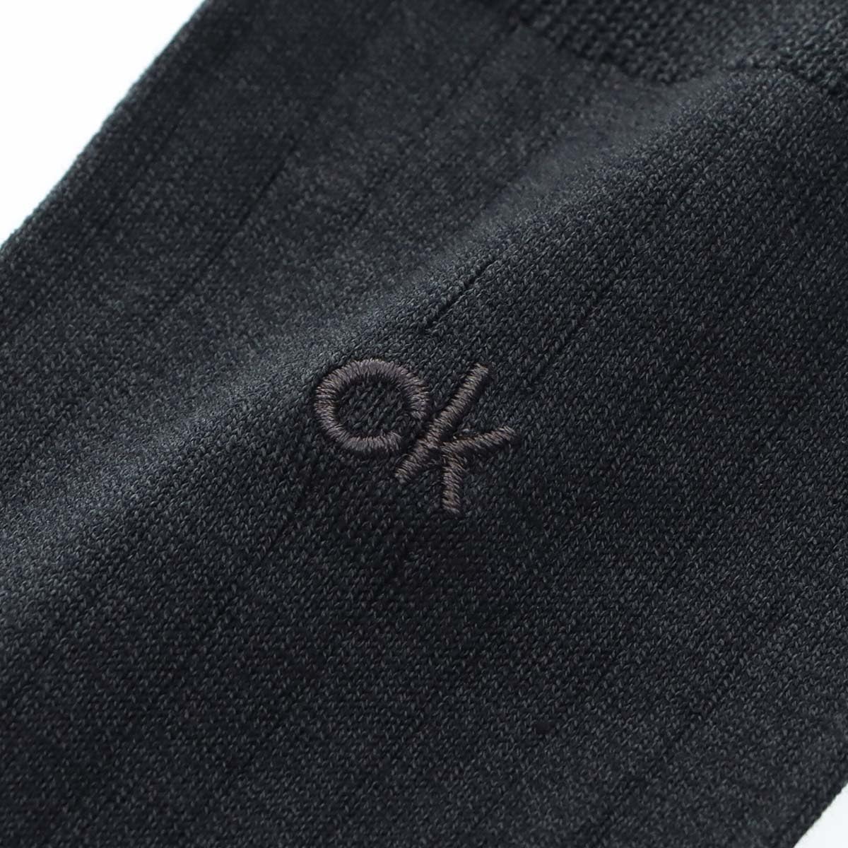 Calvin Klein メンズ抗菌防臭ソックス|太リブ・クルー丈ビジネス靴下