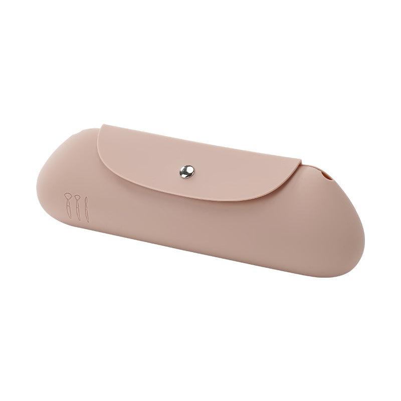 Curliene Silicone Dustproof Makeup Brush Storage Beauty Pouch
