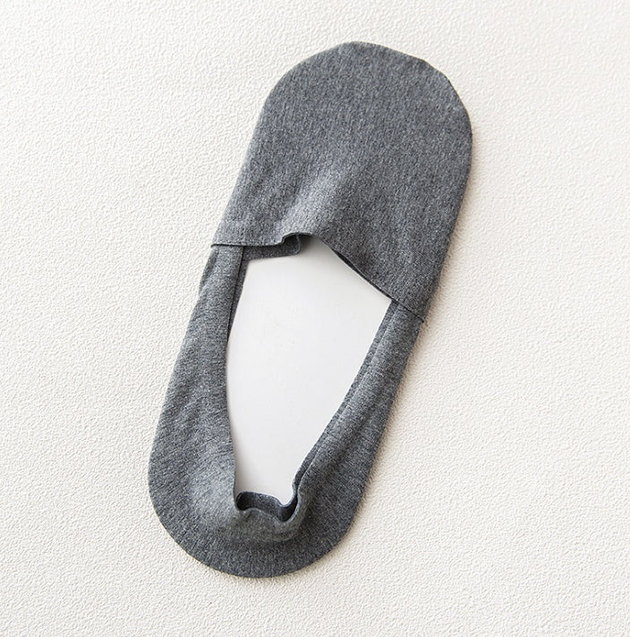 メンズ コットン インビジブルソックス|夏用滑り止め付き 10足セット