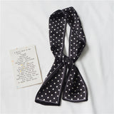 サテンエレ_上品でシンプルな ダブルサテン シルクスカーフ