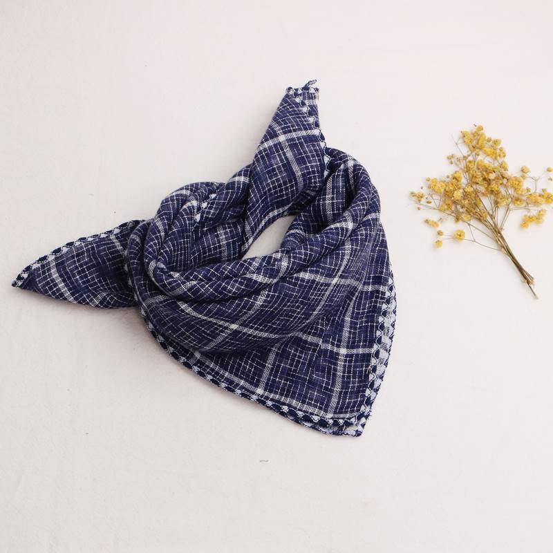 コットンスマイリー_コットン素材 キッズ三角ネックスカーフ 男女兼用 よだれかけにも