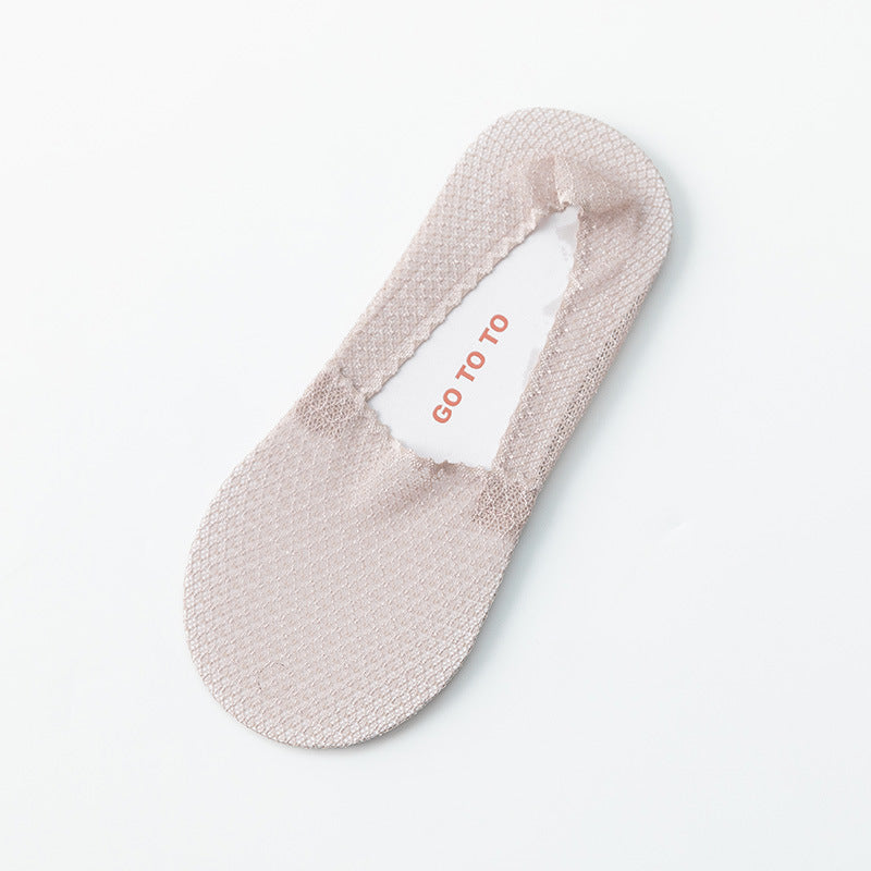 ラブリーレース フットカバー | アイスシルク薄手レディース夏用