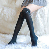 ガーリッシュボウ|ロリータ風レースソックス レディース カルフ丈 日本風デザイン