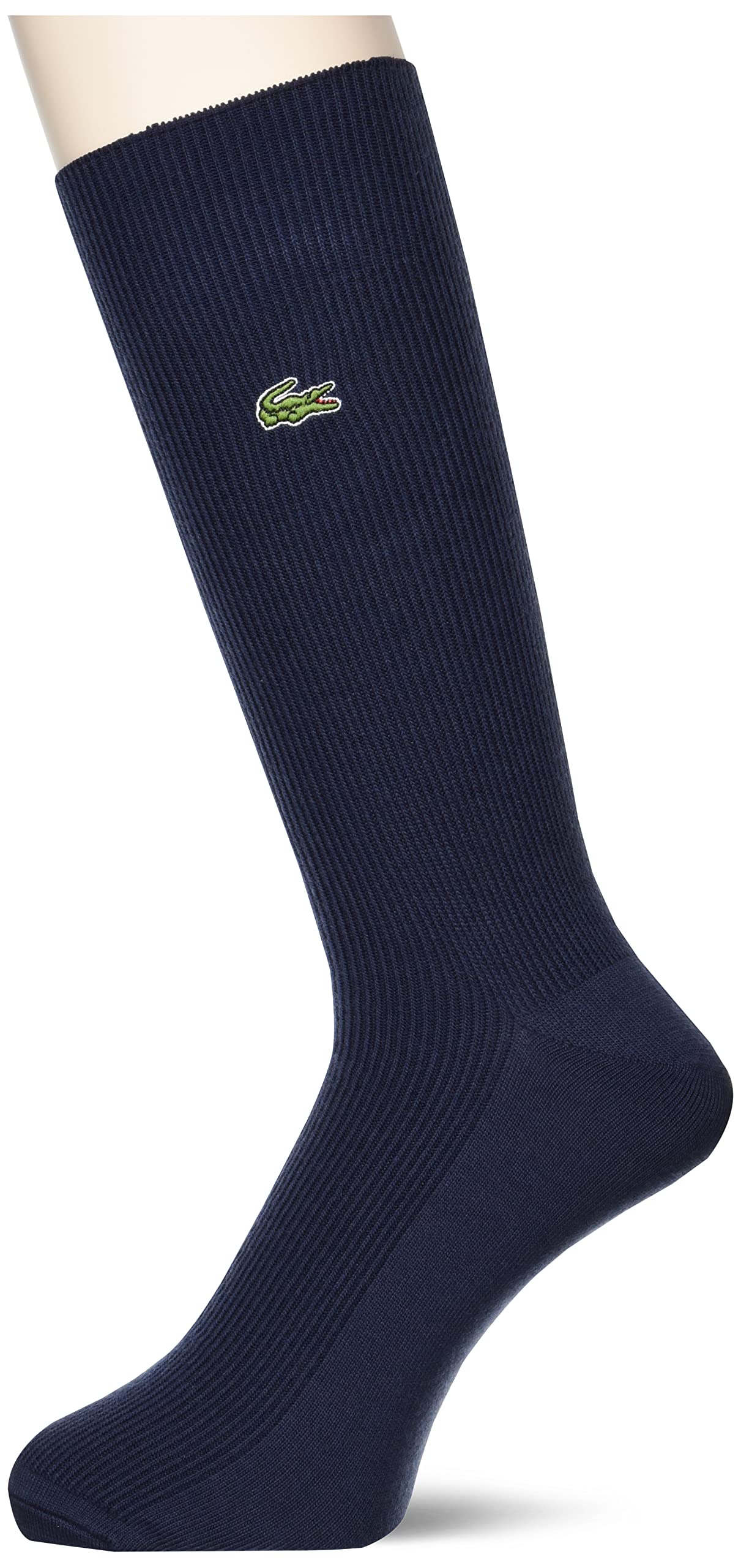 ラコステ メンズ靴下|公式クロックエンブレム1×1リブニットソックス