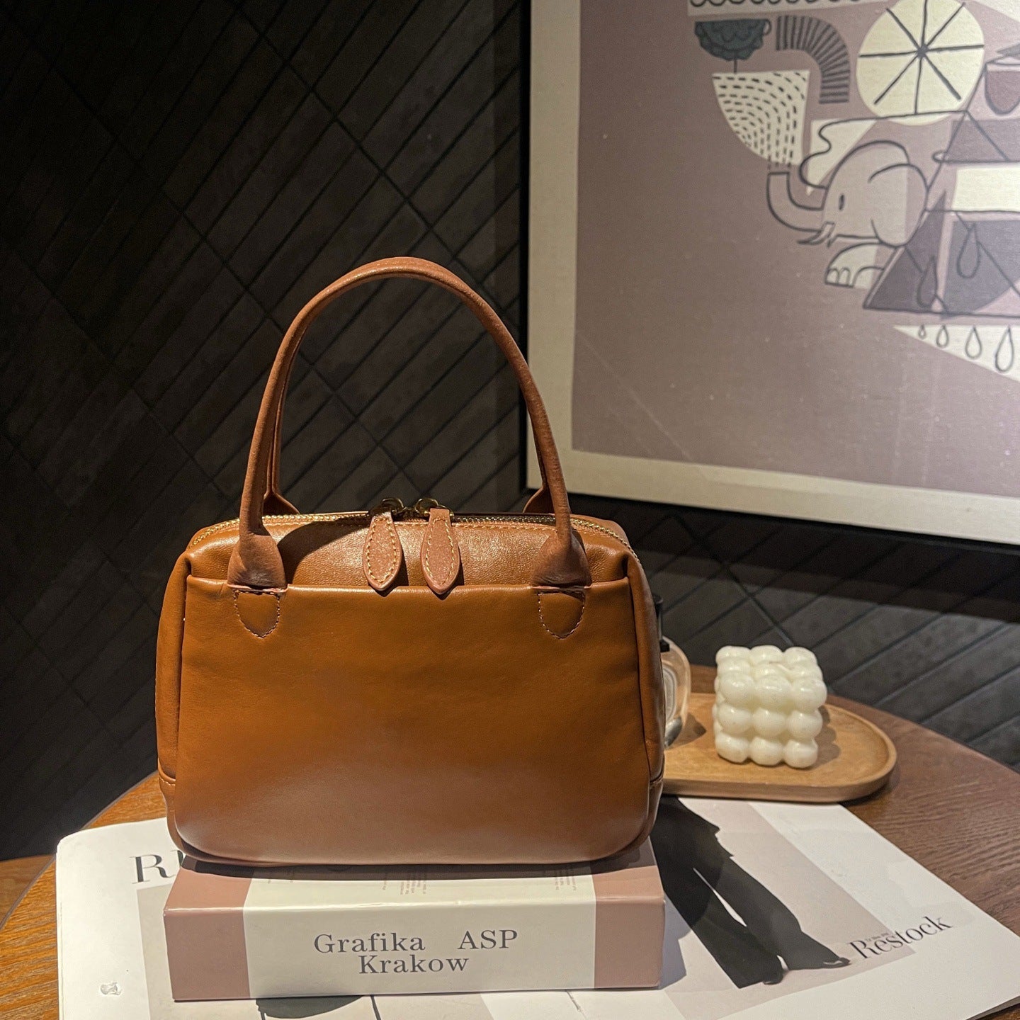 デイリス_レディース 合成皮革 カジュアル ジッパー付き クロスボディバッグ