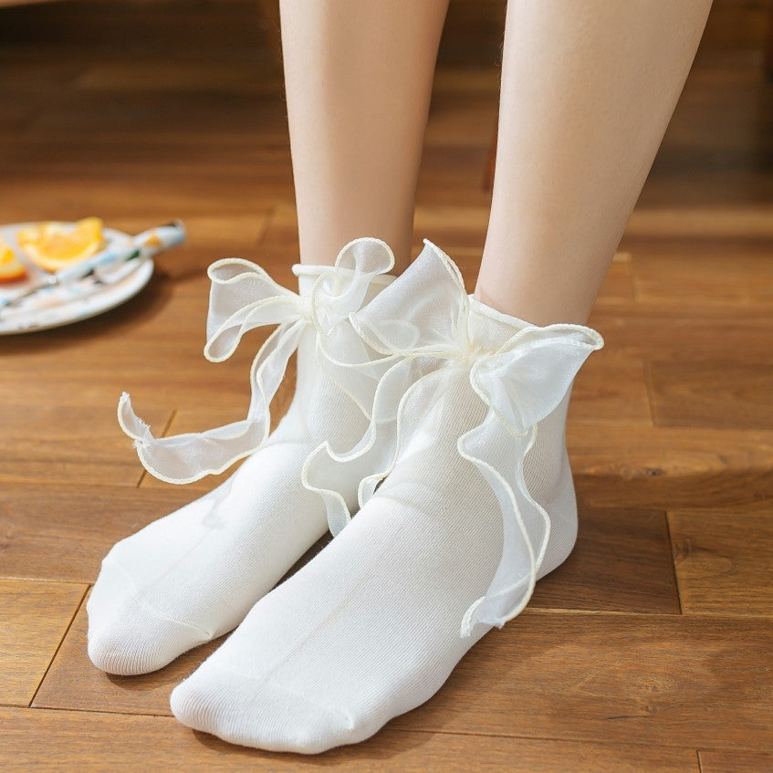 ガーリッシュボウ ロリータソックス | レース&フリル付き可愛いレディース