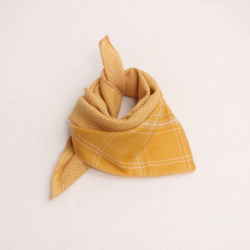 コットンスマイリー_コットン素材 キッズ三角ネックスカーフ 男女兼用 よだれかけにも