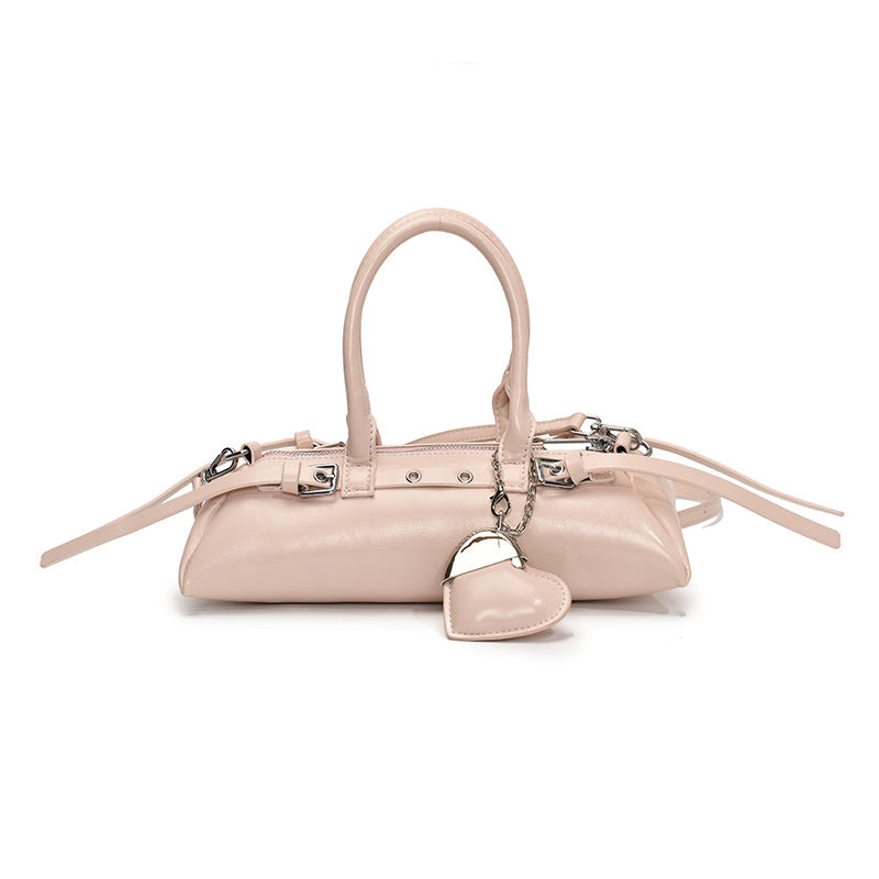 アーチロウ_ニッチデザイン ボウリングバッグ型 通勤ショルダーバッグ