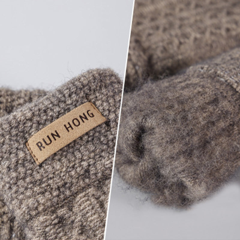 フィンガーウォーム_メンズ 冬あったか 指先まで暖かい防寒手袋