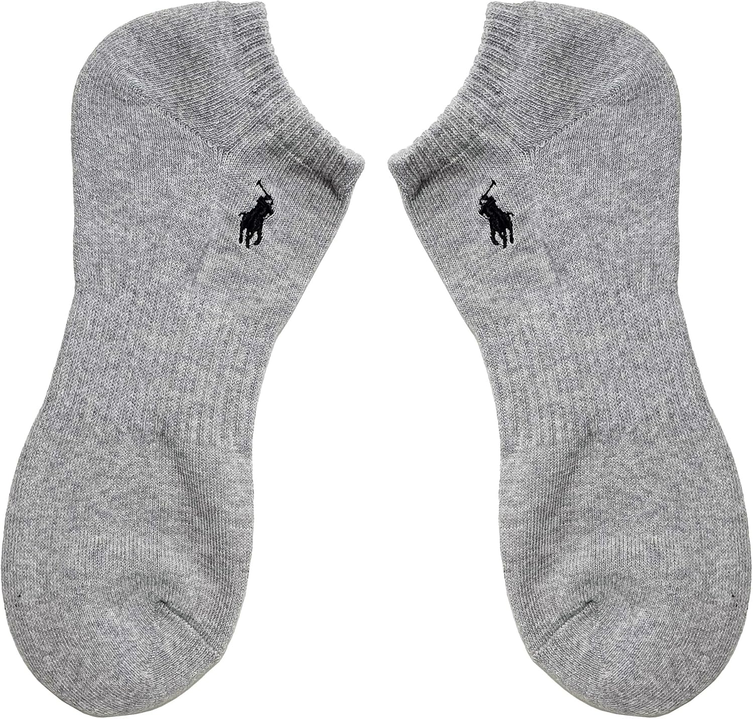 Polo Ralph Lauren Socks, 3 Pair Set, Short Length, Men's, Women's, Unisex, Present, Gift, Black x White x Gray A, 25.0-27.0 cm