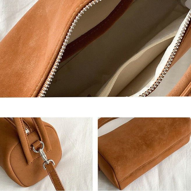 MATTE PILLOW_Matte finish Boston-style pillow bag square handbag