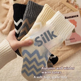 リラックスウォーム_冬あったか レディース 裏起毛 厚手 スノーウォーム フロアソックス