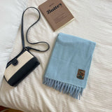 カシミヤタッチ・デイズ_カシミヤタッチ 男女兼用 あったか冬マフラー 学生・カップルにも