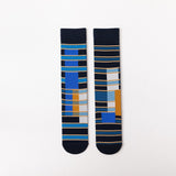 カラームード レディースパイルソックス|ABアシンメトリーデザイン