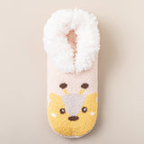 リラックスウォーム_厚手 室内用 すべり止め付き ラムウール ルームソックス 冬用