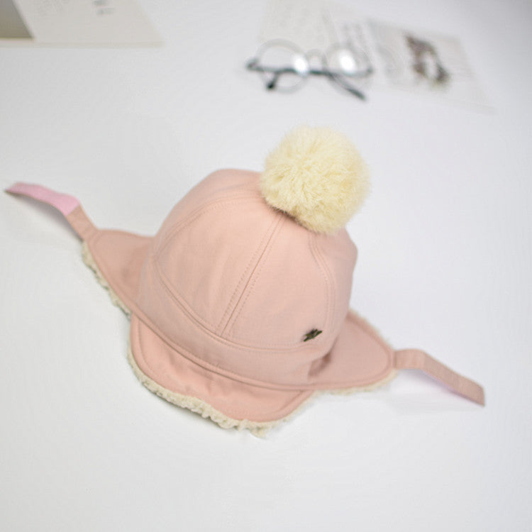 ベビモコ_秋冬 ベビー ふわふわ裏起毛 あったか帽子