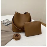 URBAN FORM_Elegant Bucket Bag Set Minimal Shoulder/Crossbody