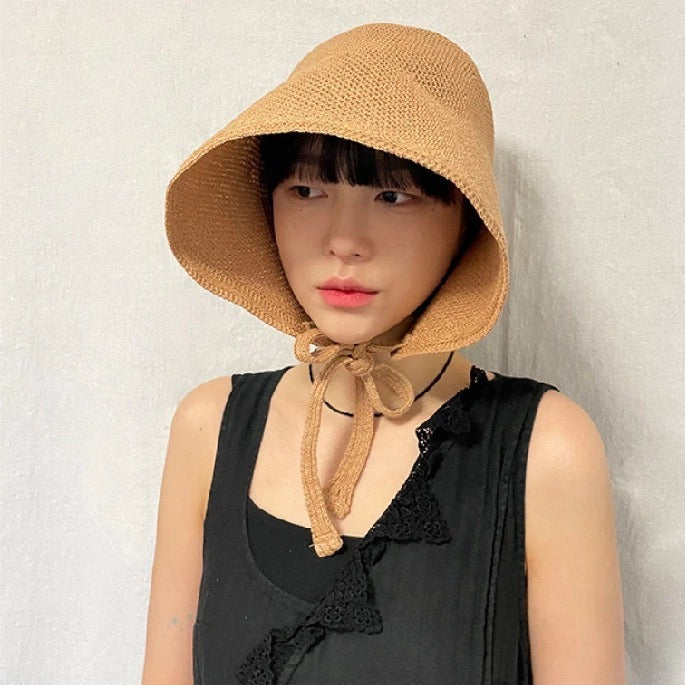 PARIS BRIM_Flat Top Wide Brim Bucket Hat for Women