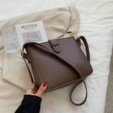 バケッタ_大容量 ファッション通勤 2WAY バケットショルダー/メッセンジャーバッグ