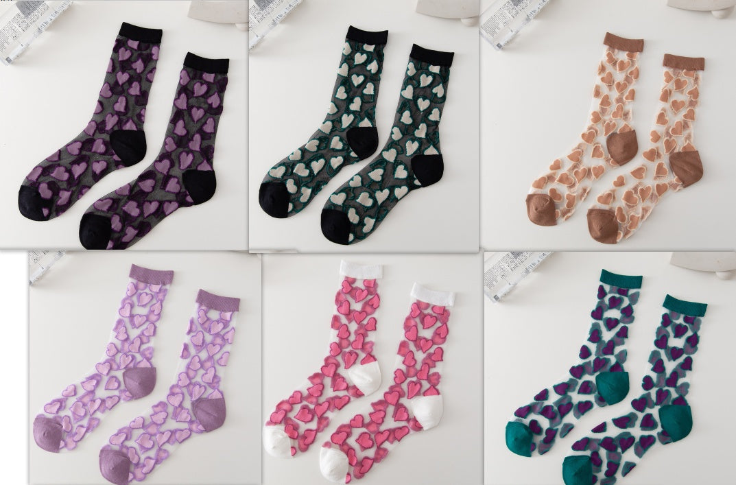 ルミナスレース|レディース ラブデザイン シルク風フットカバー 薄手 夏用