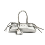 アーチロウ_ニッチデザイン ボウリングバッグ型 通勤ショルダーバッグ