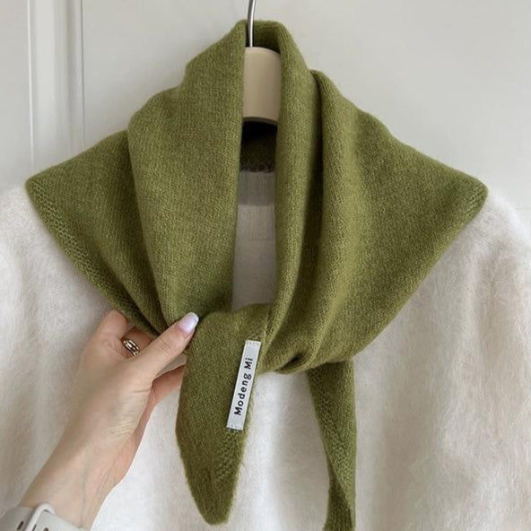 トライウォーム_三角バインダー式 多機能ニットスカーフ レディース 暖かいオールマッチ
