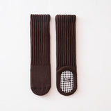 ベビースマイル_冬 ベビー ふわあつ タオル編み ロングソックス