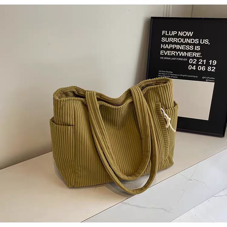 ウィンターリュクス_秋冬レジャー ワンショルダーショッピングトートバッグ レディース