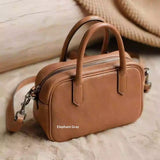 NATURAL LEATHER_Vegetable-tanned Leather Genuine Leather Women's Casual Shoulder Bag