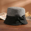 エレガンボウ_冬 レディース エレガントリボン バケットハット