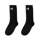 キッズフレンズ_ガールズ パール付き チューブソックス 可愛いデザイン