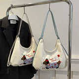 Retro Day_Retro Style Large Capacity Tote Bag for Women