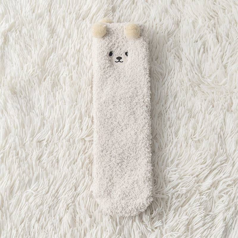 リラックスウォーム_レディース 裏起毛 プラッシュソックス 厚手 あったか 冬用