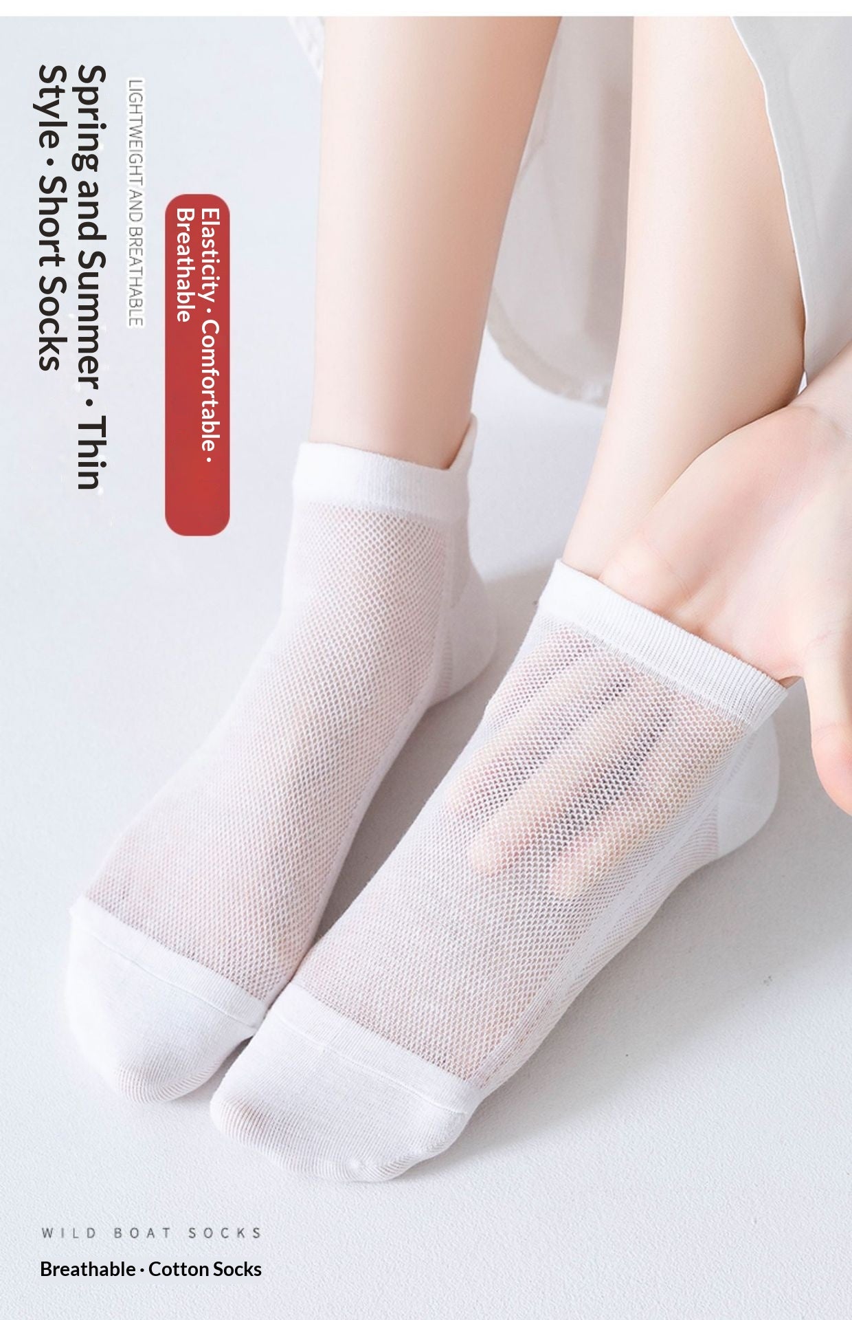 AIR SPORT_Women's Thin Mesh Ankle Sports Socks