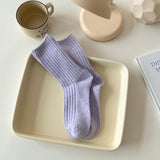 デイリーウォーム_レディース 厚手 裏起毛 ウール ミドル丈ソックス