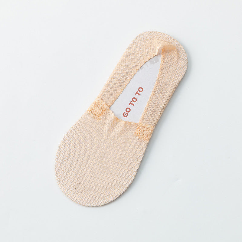 ラブリーレース フットカバー | アイスシルク薄手レディース夏用