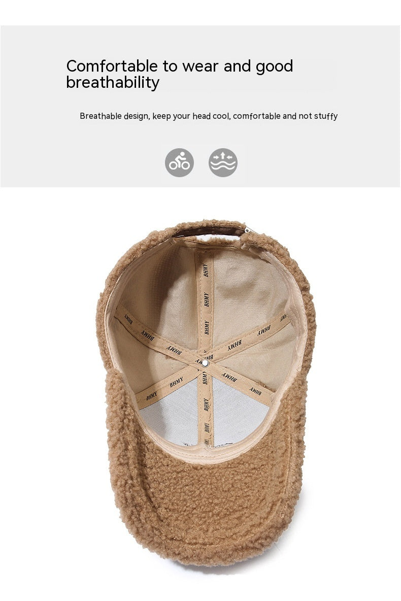 ストリートヒート_冬 韓国風 厚手あったか ベースボールキャップ