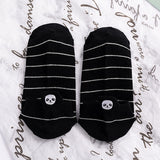 メンズ コットン刺繍ソックス | 通気性抜群シンプルカジュアル(5足/1足)