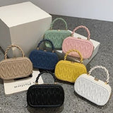 BOX CHAIN_Mini Square Box Chain Shoulder/Crossbody Bag