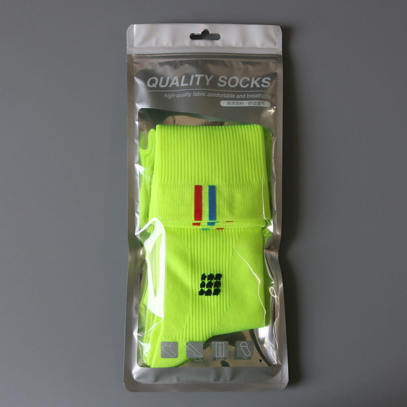 パワーステップ 加圧ロングソックス|JK風デザインのコンプレッションスポーツソックス