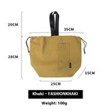 デリキープ_防水 韓国風 大容量 巾着ランチバッグ 2層構造 保温タイプ