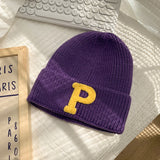 レトロキャップ_秋冬 アメリカンレトロ ゆるフィット 防寒ニット帽