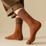 コンフォパイル_ミドル丈 無縫製 厚手パイル あったかソックス