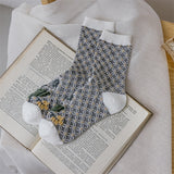 レディース カラーブロックソックス | おしゃれ快適カジュアル(5足/1足)