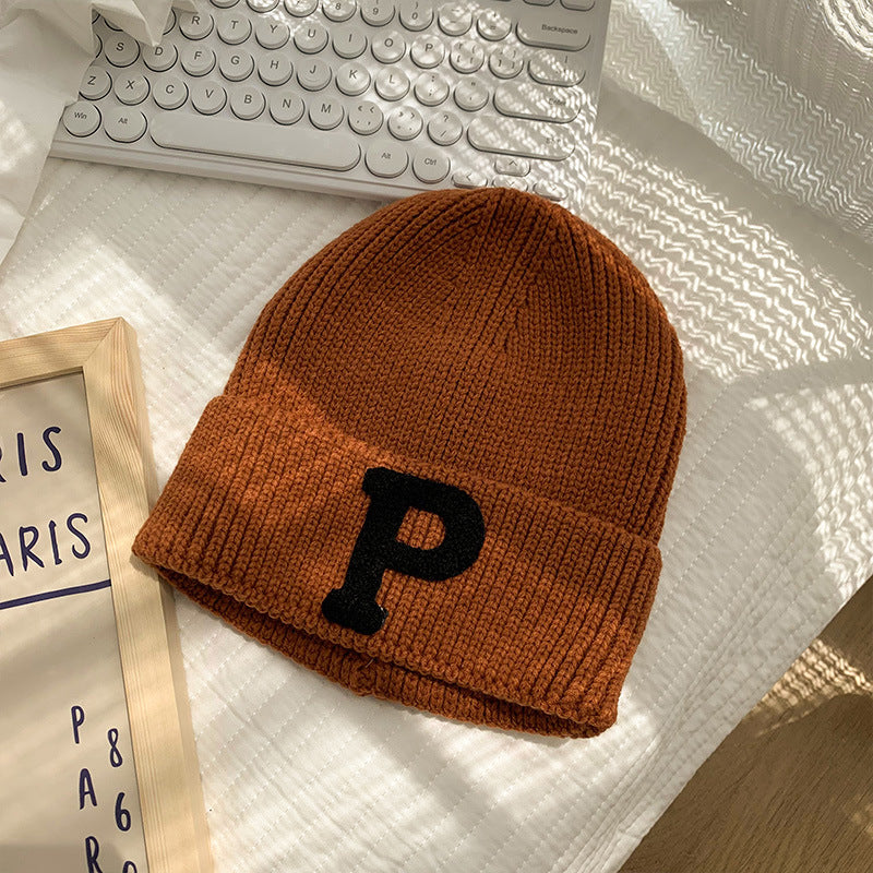 レトロキャップ_秋冬 アメリカンレトロ ゆるフィット 防寒ニット帽