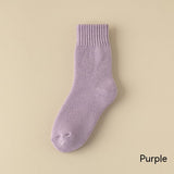 キッズフレンズ_キッズ フリースソックス 冬用 厚手 暖かい ウール混 ロングソックス