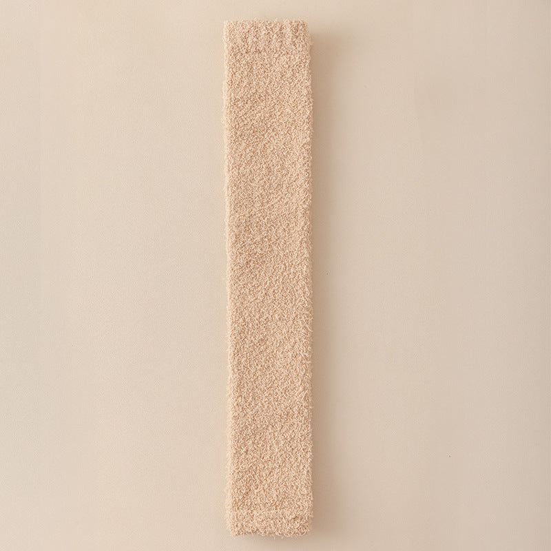 レッグウォーマー_リラックスウォーム 冬あったか レディース ふわもこ かかと・ひざ保護 二役ソックス