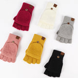 ダイヤフリップ_冬あったか フリップカバー付き ダイヤキルト手袋