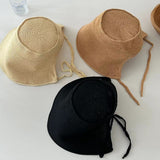 PARIS BRIM_Flat Top Wide Brim Bucket Hat for Women